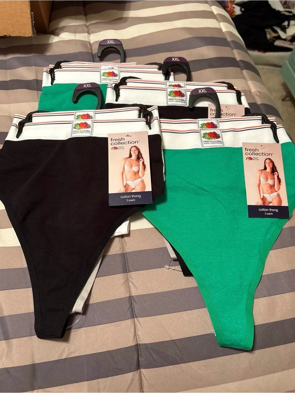8 pair of cotton thong